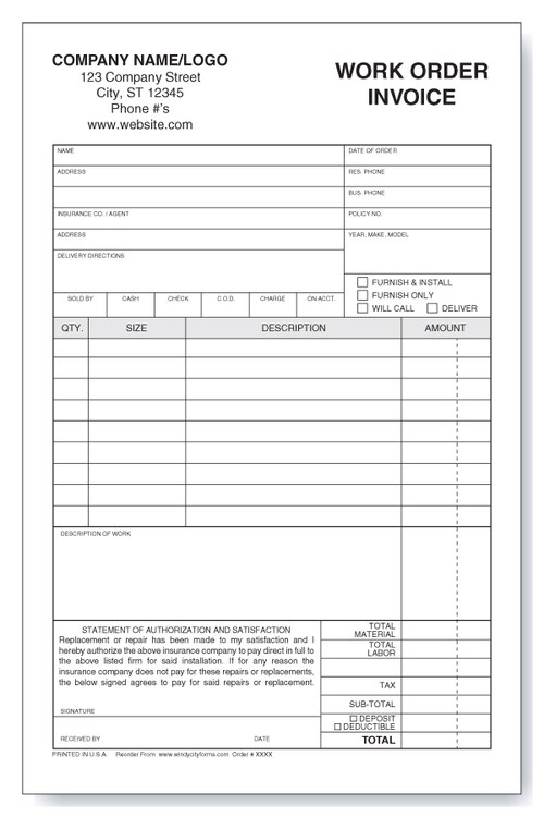 free printable invoice forms online